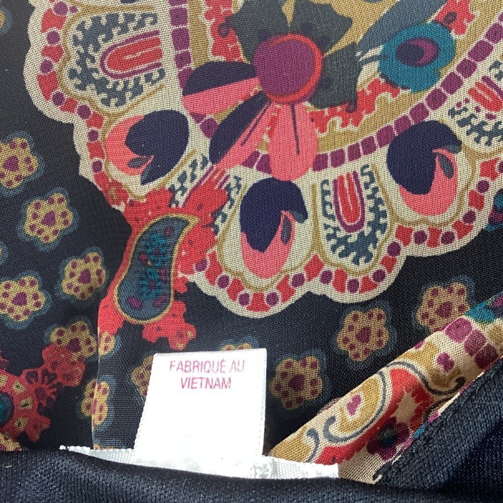 Xhilaration Paisley BOHO Mini Sun Dress Sz L #238A - Picture 9 of 10